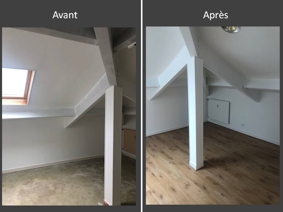 Exemple réalisations - Rénovation poutre/parquet